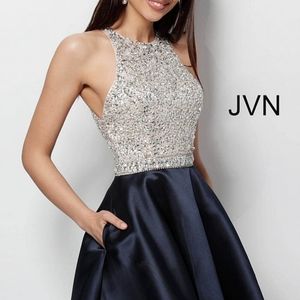 JVN by Jovani Navy party, homecoming dress size 12